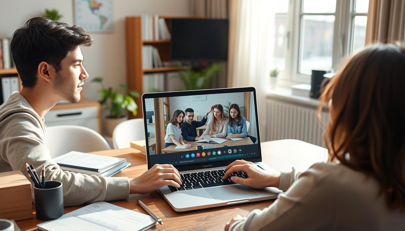 Modern university campus for students